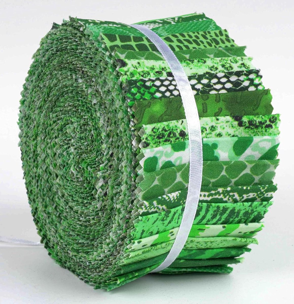 Stoffen Strips - Quilt Strips - Naaien en Quilten - Voorgesneden Stofstroken - 2.5 x 42 Inch - Groen