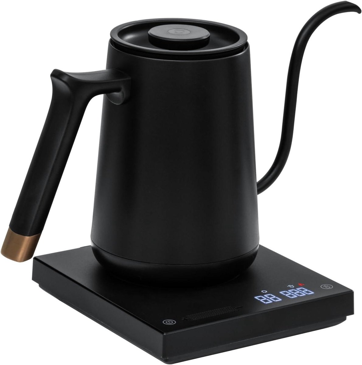 Elektrische Waterkoker - Zwanenhals Ketel - Koffie en Thee - Temperatuurregeling - 600ML - Zwart