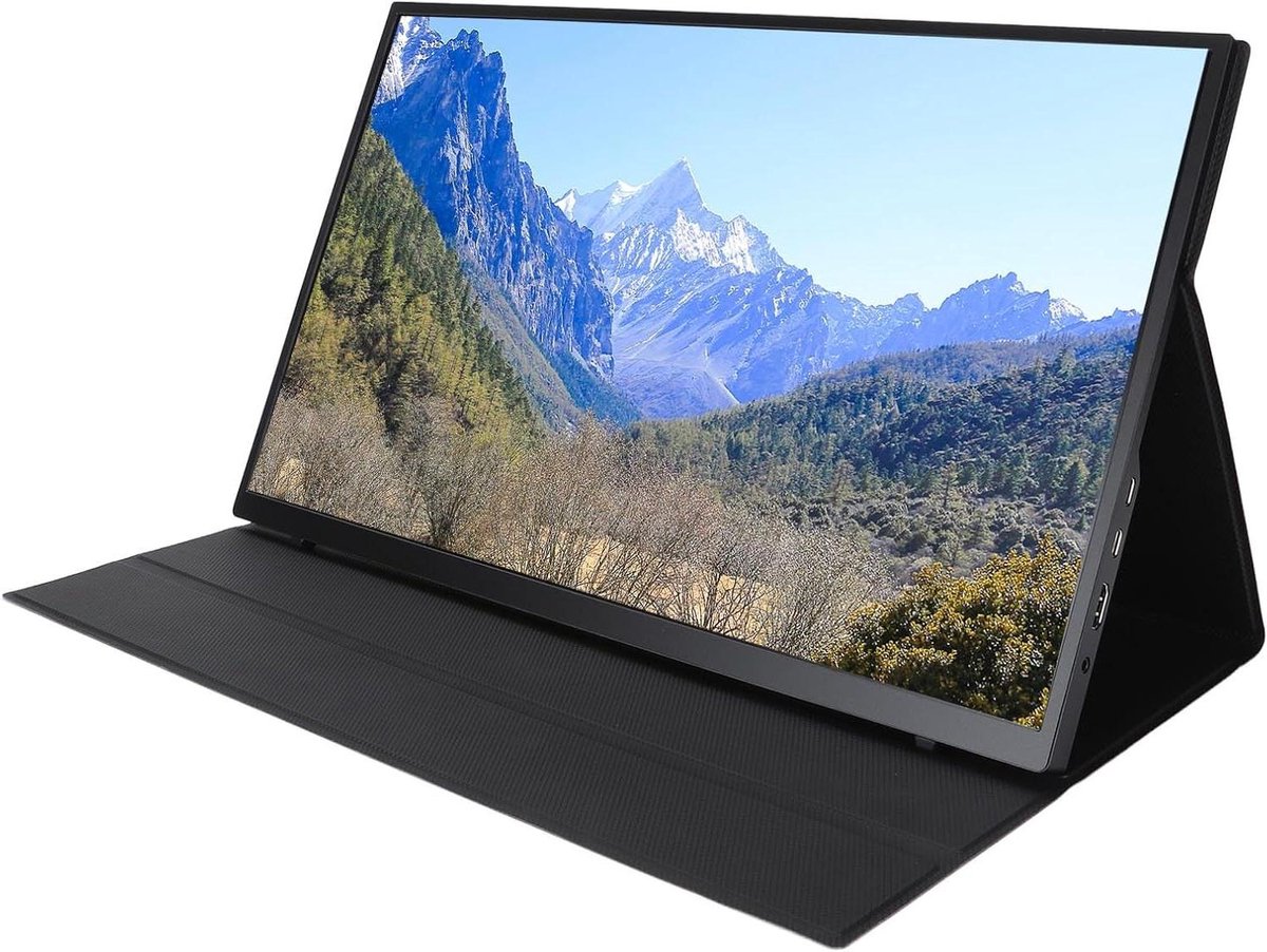 Draagbaar USB Scherm - Extern Monitor - Werk Onderweg - 100Hz Vernieuwing - 18.5 Inch - Zwart