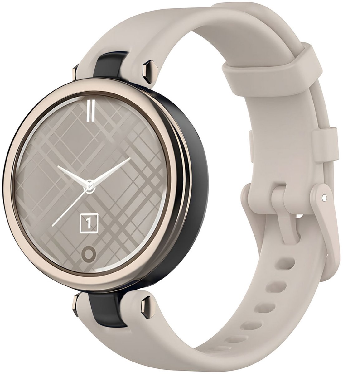 Siliconen bandje - Geschikt voor Geschikt voor Garmin Lily - Beige