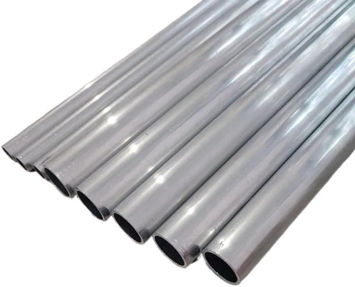 Aluminium Buis - Holle Pijp - Structurele Frames - 6061 Aluminiumlegering - 3-38 mm Diameter - Aluminiumkleurig
