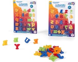 Magnetische letters en cijfers - Educatieve letters - Leren schrijven - 26 stuks - zzzz-s - Multicolor