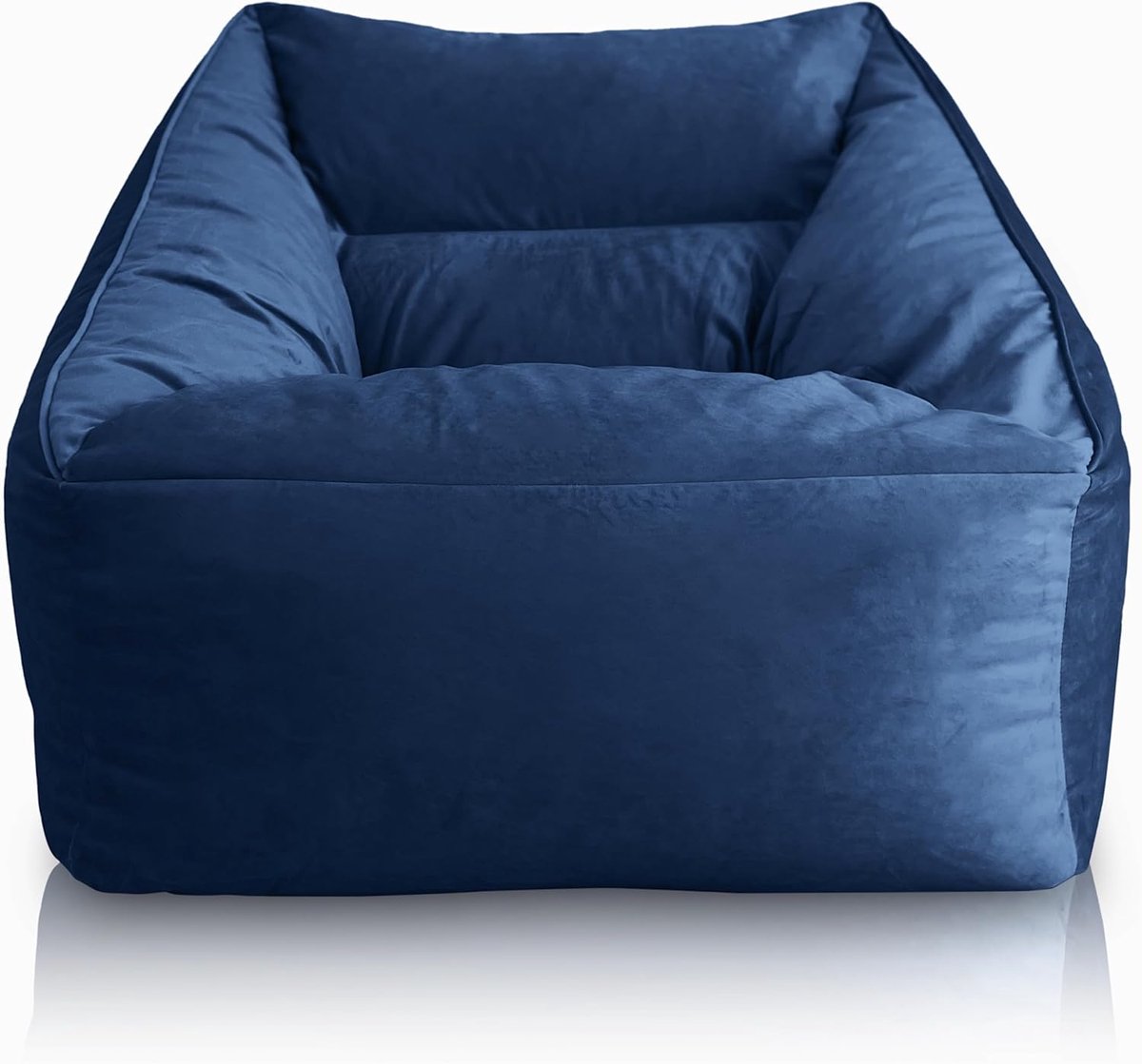 Zitzak XXL - Zitpoef Lounge - Ontspannen Zitten - Inclusief Vulling - 100x100x80cm - Blauw