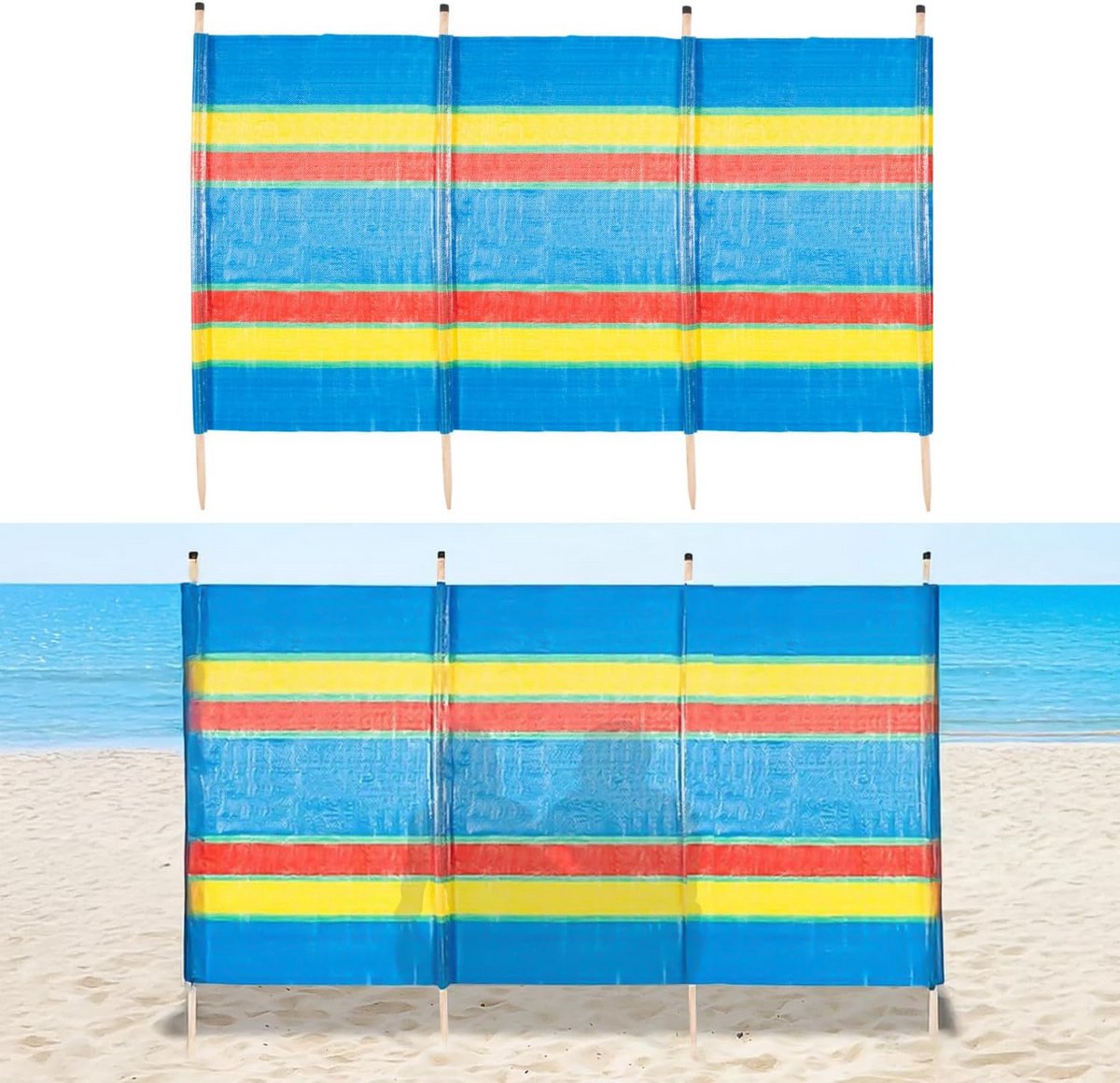 Windscherm Tuin - Kampeeruitrusting Buiten - Privacy Creëren - Extra Hoge Bescherming - 225 x 120 x 90 cm