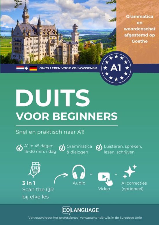 Duits voor beginners - Snel en praktisch naar A1! (Duits ler ... - cover