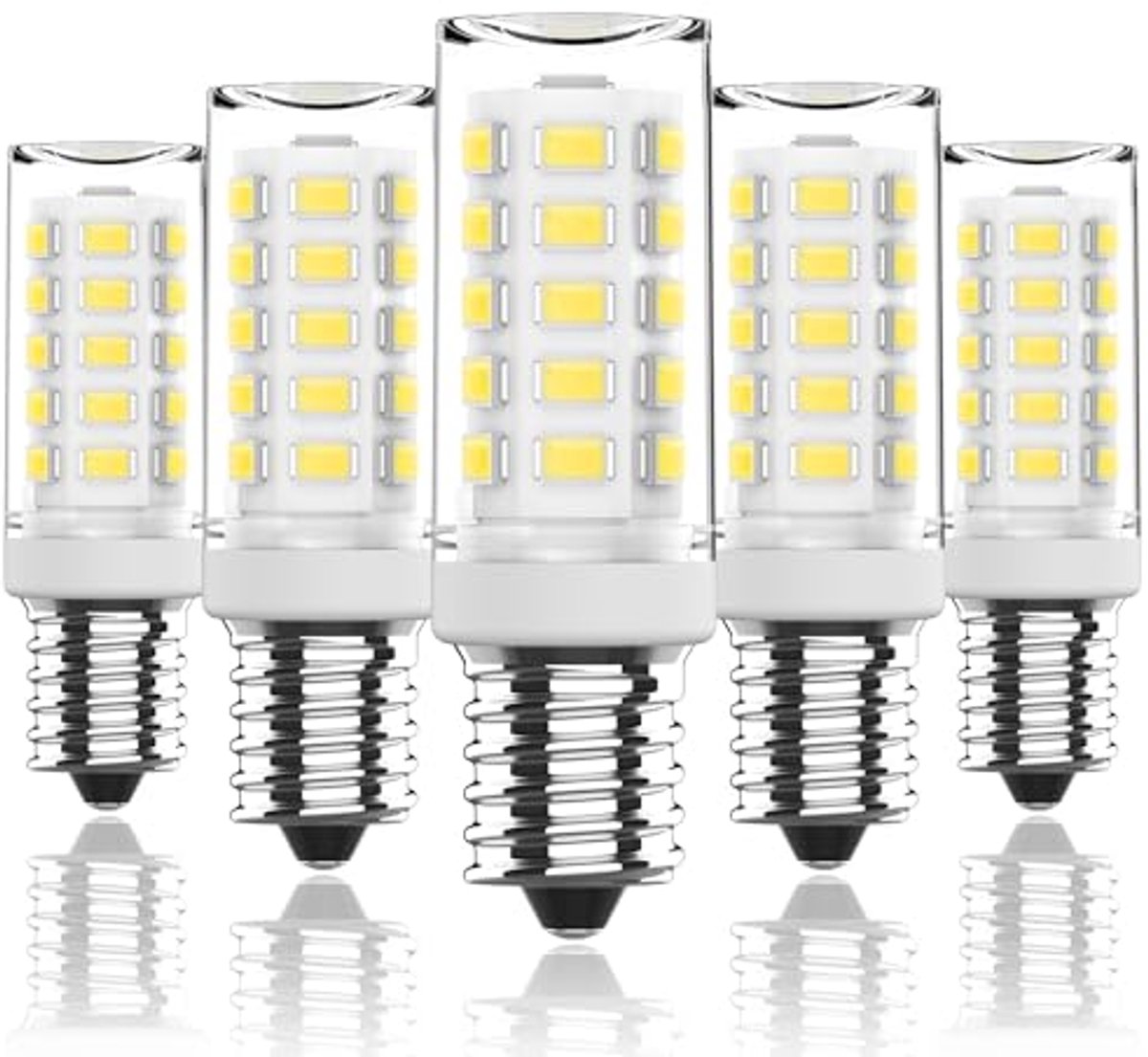 Ledlamp E14 - Maïslamp Gloeilamp - Verlichting Huis - Energiezuinig - 5 stuks - Koudwit