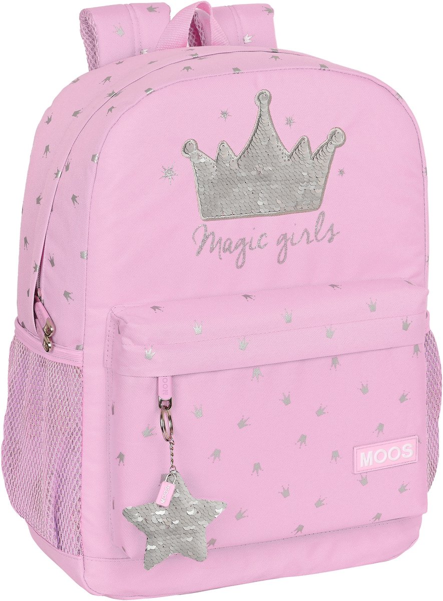MOOS Laptop Rugzak 15,6", Magic Girls - 42 x 30 x 8 cm - Polyester