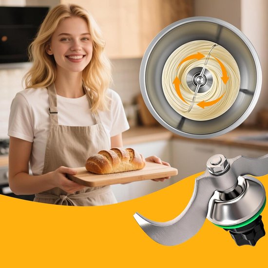 Mes Voor Vorwerk Thermomix TM5/TM6 - Mengmes - Deegmengmes Van Roestvrij Staal - Kneedmes - Deegmes — afbeelding 5