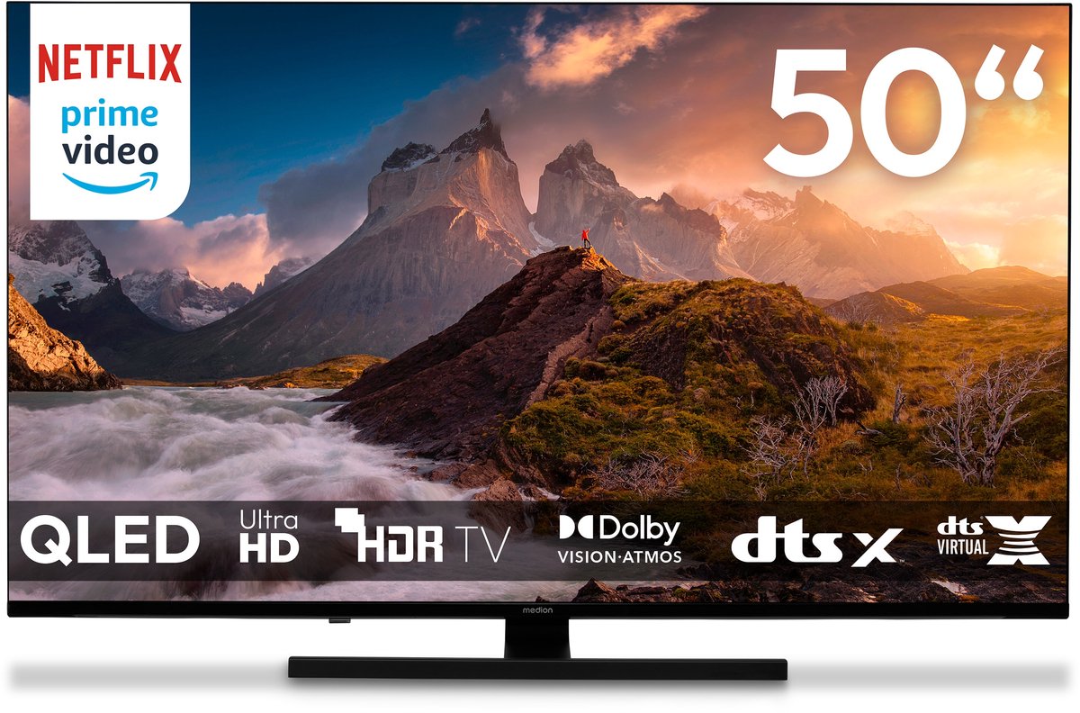 MEDION TV 125,7 cm (50 inch) QLED (Google TV, 4K, Dolby - MEDION - €269,95