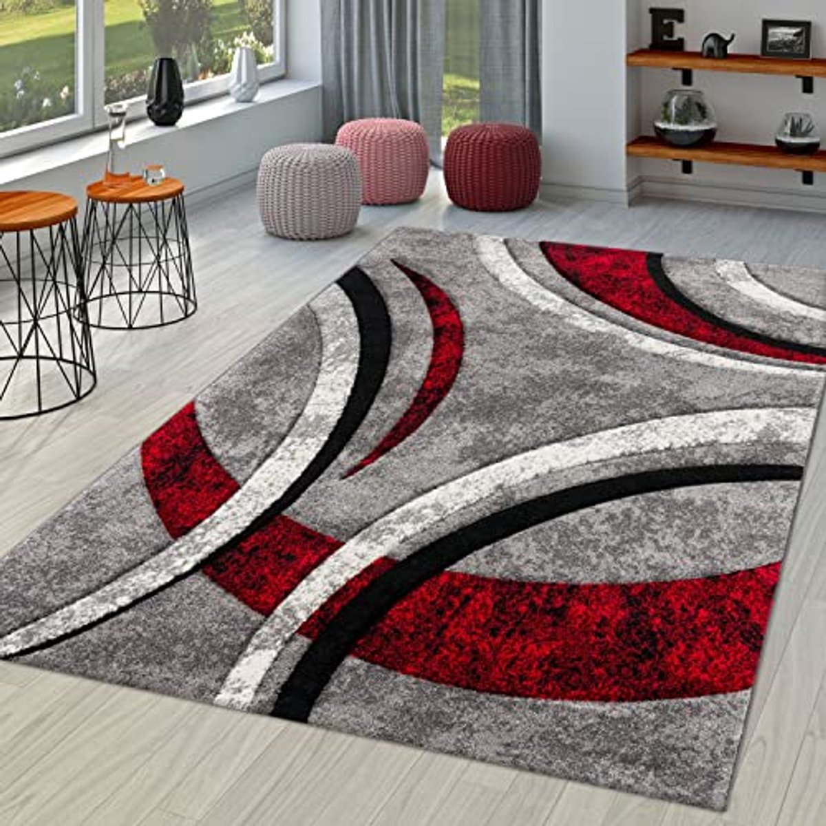 Vloerkleed Woonkamer - Abstract Patroon - Interieur Verfraaien - Geschikt Vloerverwarming 
