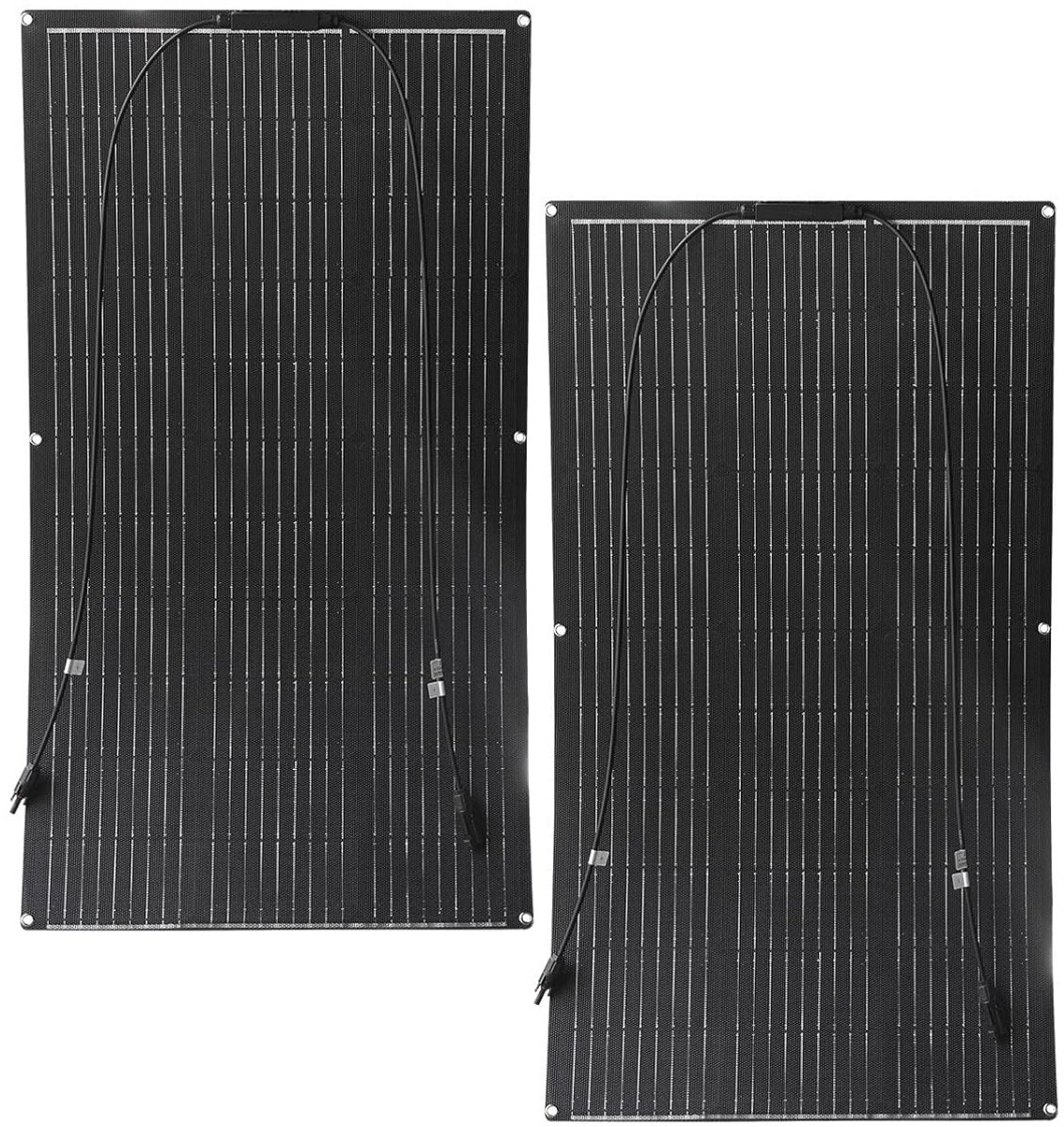 Flexibel Zonnepaneel - Monokristallijn Paneel - Energie Opwekken - Ultralicht ETFE Materiaal - 100W - Zwart