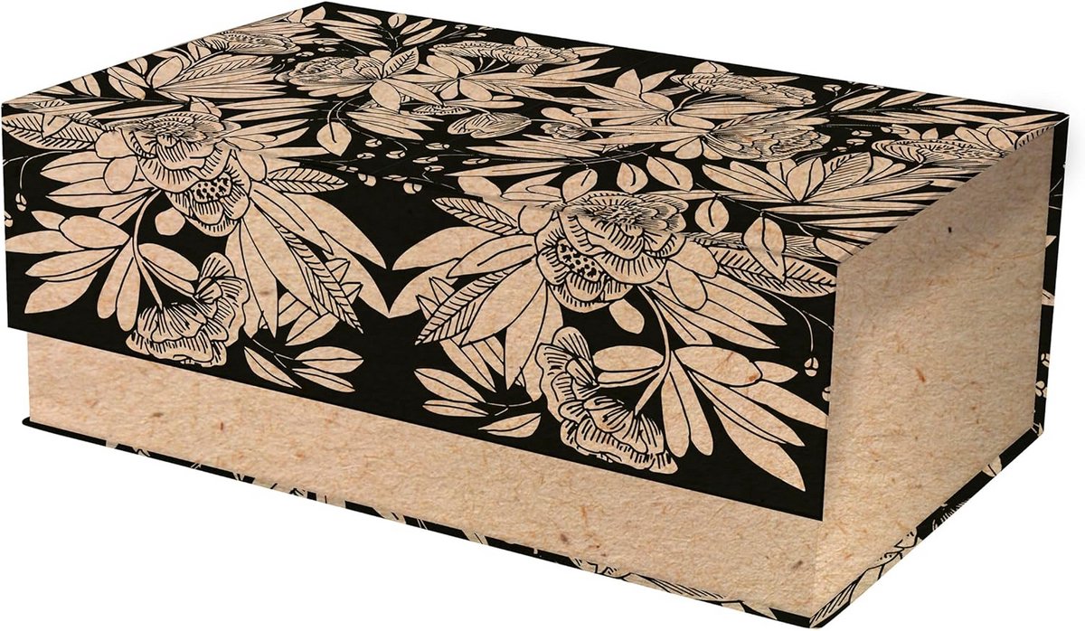 Opbergdoos Karton - Opbergkist Deksel - Spullen Organiseren - Magnetische Sluiting - 298 x 178 cm - Natuur Kraft