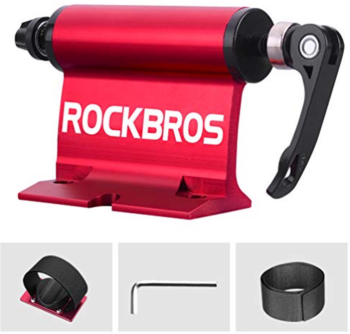 Fietsendrager Dak - Fietsrek Auto - Vervoer Fietsen - Aluminium Constructie - 17 x 4 x 8 cm - Rood