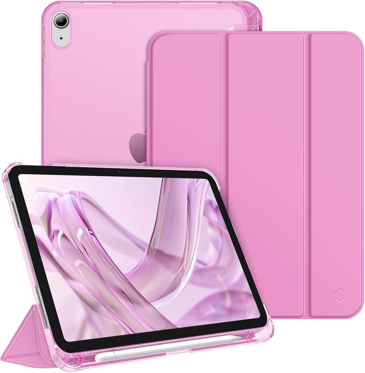 Tablet Hoes - Beschermhoes Laptoptas - Tablets Beschermen - Met Penhouder - 11 Inch - Lila Roze