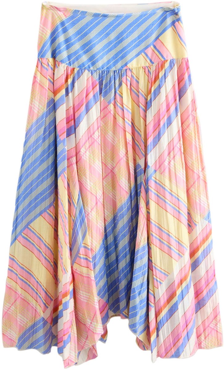 Next - Dames - Midi-rok van structuurstof - Roze