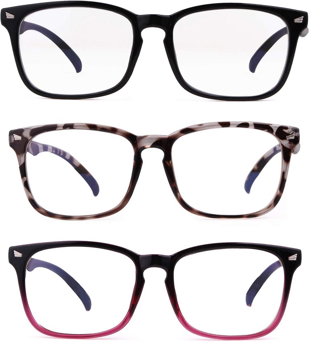 Blauwlichtfilter Bril - Computer Bril - Scherm Tijd - Beschermt Tegen Blauw Licht - Unisex - Transparant