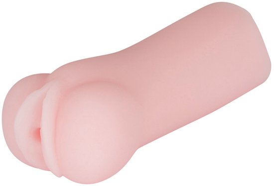 Roze mini masturbator liggend op zijn kant.