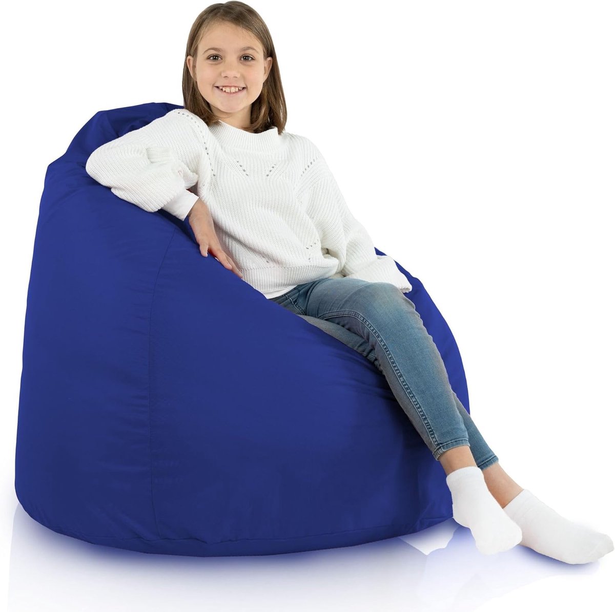 Zitzak XL - Grote Beanbag - Ontspannen Binnen Buiten - Waterdichte Wasbare Hoes - 90 x 90 x 115 cm