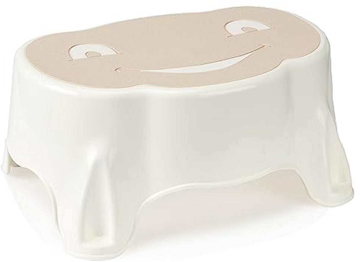 Opstapje Kinderen - Hulpje - Zelfstandig - Extra Stabiel - 32.5 cm - Wit