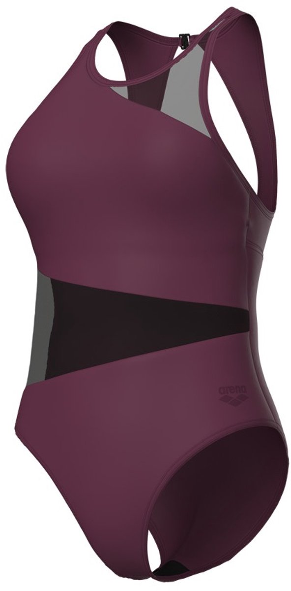 arena dames vent mesh angle badpak paars
