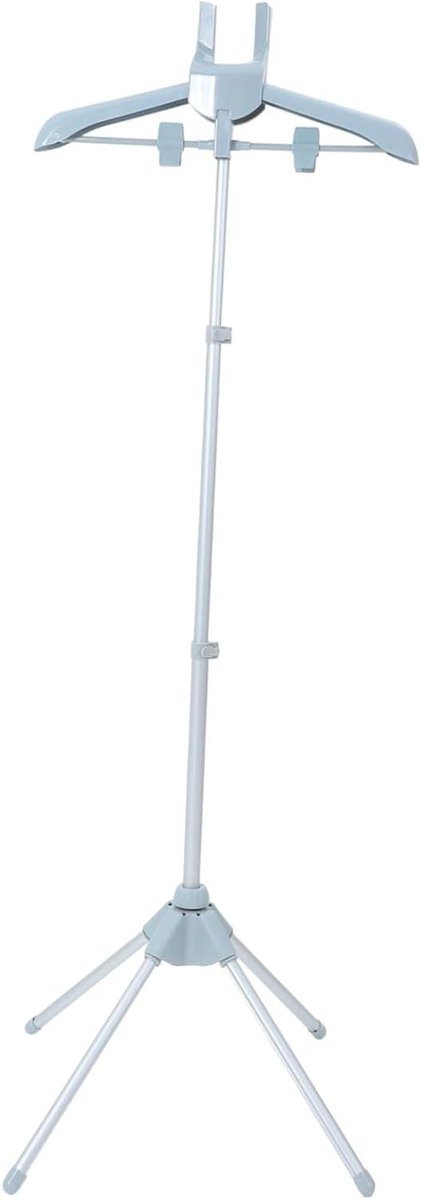 Stoomstrijkijzer Hanger - Kledingrek - Kleding Strijken - Multifunctionele Klem - 160 cm Hoog - Grijs