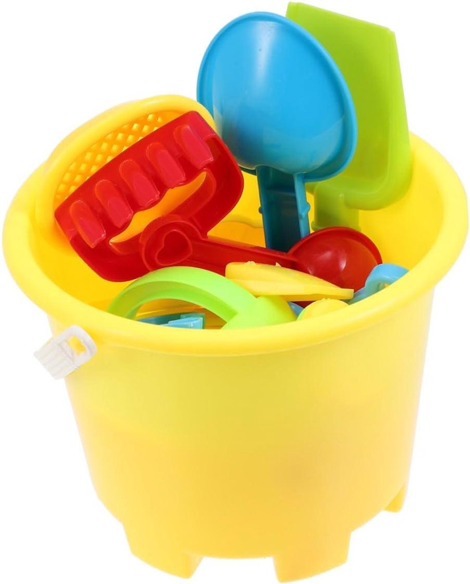 Strand Zandset - Emmer en Mallen - Buiten Spelen - Herbruikbaar Plastic - 165 cm - Meerkleurig