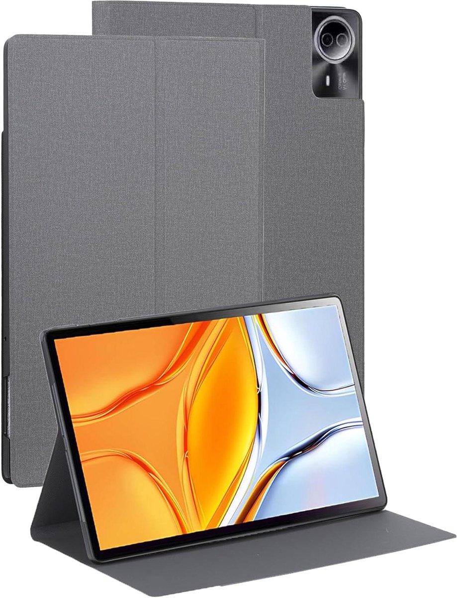 Tablethoes - Beschermhoes Tablet - Dagelijks Gebruik - Ingebouwde Standaard - 14 inch - Grijs
