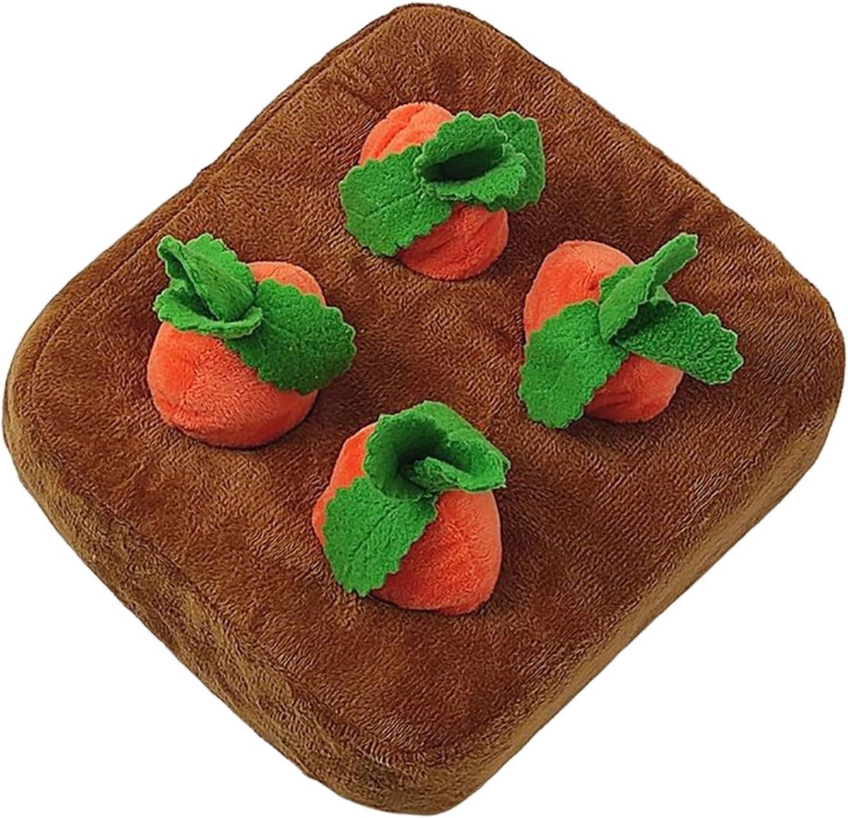Snuffelmat Hond - Verrijkingsspeelgoed Voer - Mentale Stimulatie - Zacht Pluche Materiaal - 22 x 21 cm - Meerdere Kleuren