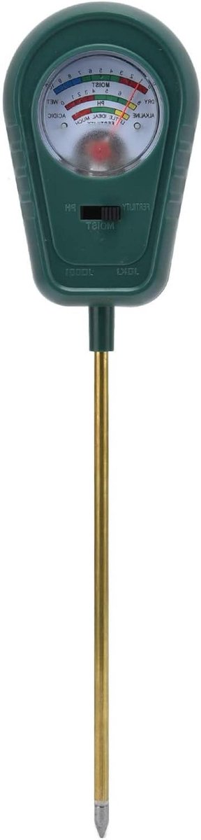 Bodemtester Kit - Vruchtbaarheidsmeter Tuin - Planten Verzorgen - 3-in-1 Multifunctioneel - 4-6 Inch Diepte - Zilver