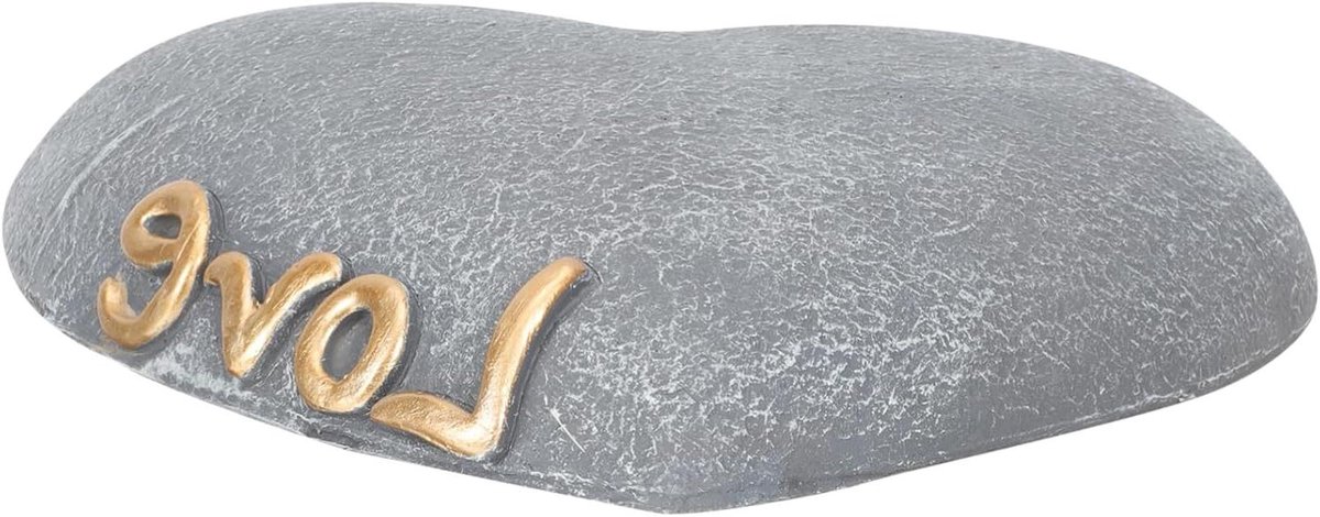 Herdenkingssteen Huisdier - Gedenksteen Tuin - Tuin Decoratie - Weerbestendig Hars - 21 x 19 cm - Grijs
