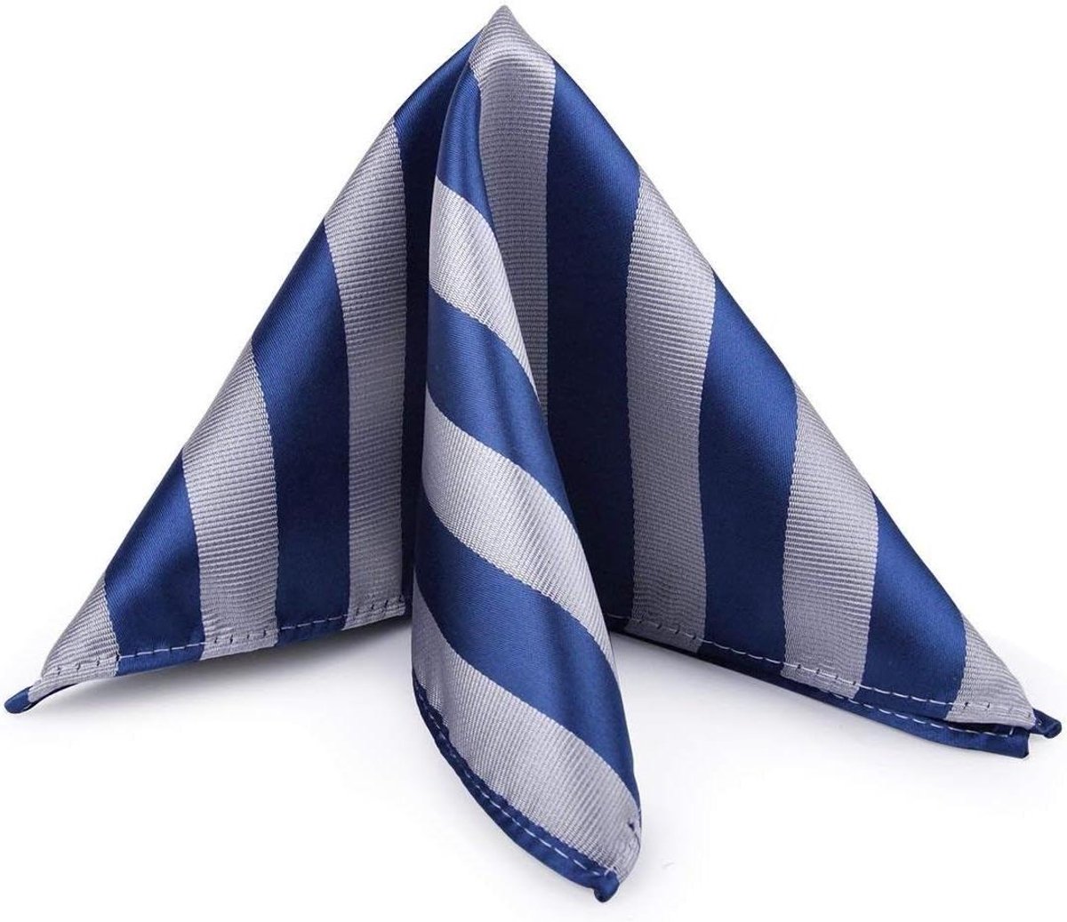 Vierkante Zakdoek - Herendecoratie - Pak Accessoire - Jacquard Patroon - 25 x 25 cm - Gestreept