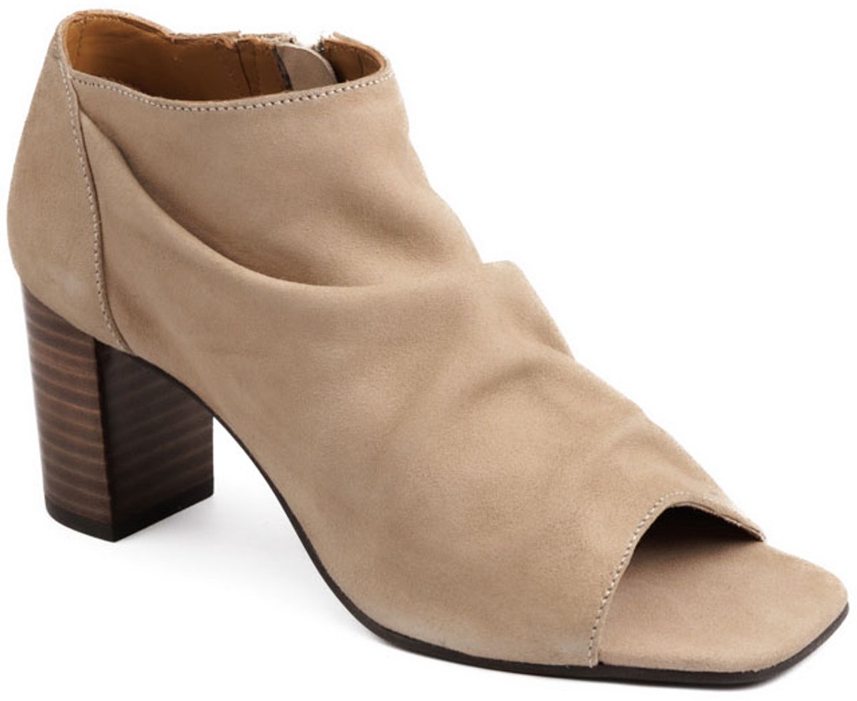 5PM DAPHNE Sandaal met hak - Suède - Beige