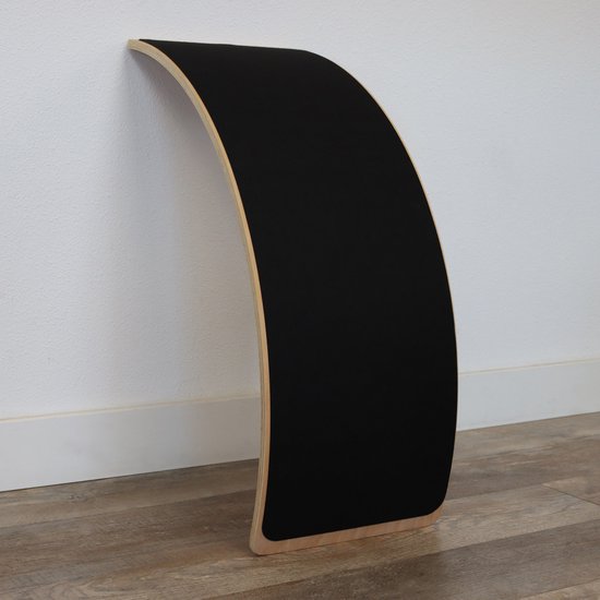 Deryan Luxe Balance Board XL met vilt - Balansbord - Blank gelakt sterk beukenhout - 90 cm van Merkloos — afbeelding 5