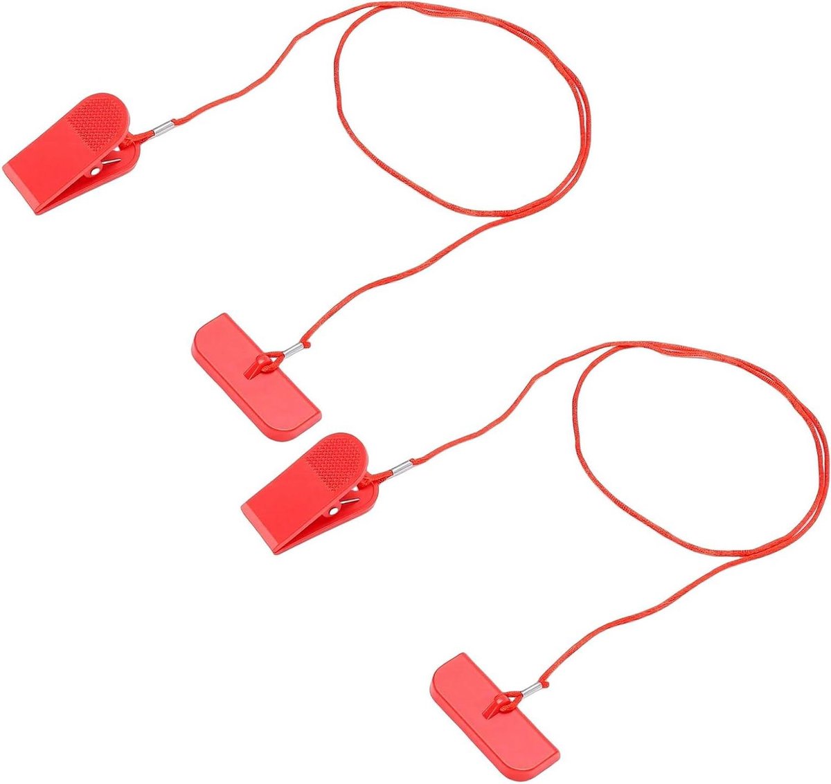 Loopband Veiligheidssleutel - Noodstop Sleutel - Veilig Trainen - Universele Compatibiliteit - 60 x 23.5 mm - Zwart