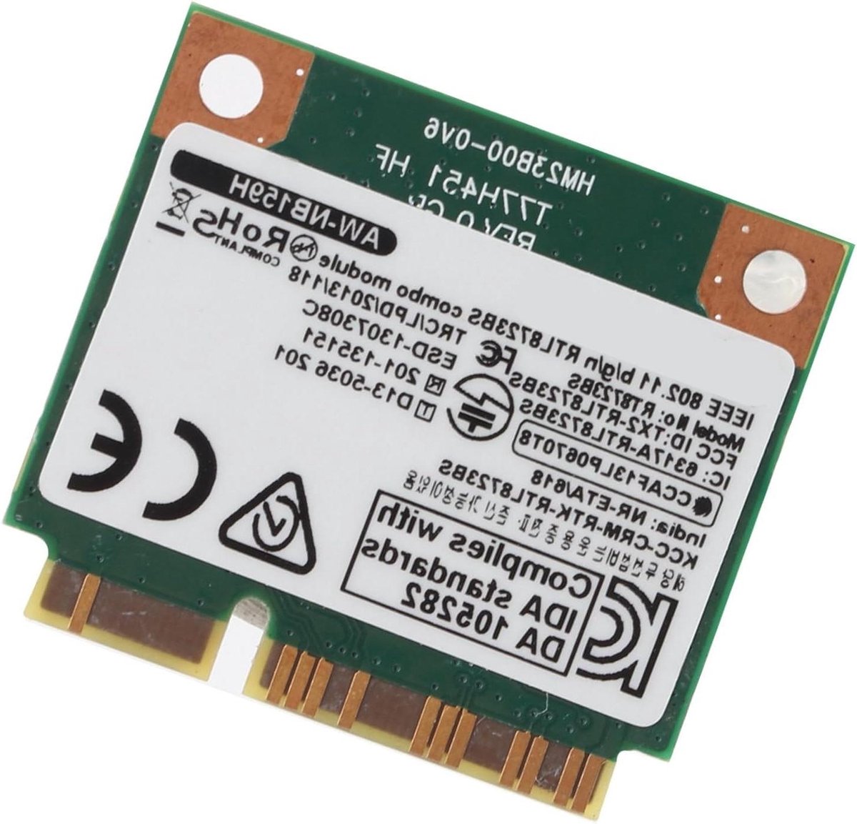 Draadloze Netwerkkaart - Wifi Adapter - Snelle Internetverbinding - 300 Mbps Snelheid - Mini PCIE - Zwart