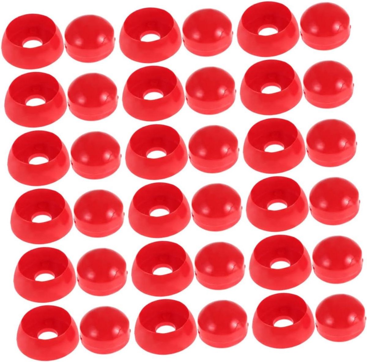 Moer Boutbeschermers - Veiligheidskappen - Speelplaats Veiligheid - Weerbestendig Ontwerp - 25 Stuks - Rood