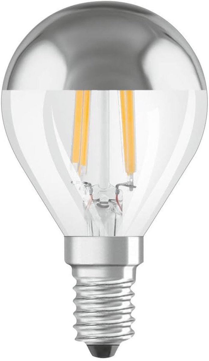 LED Lamp - Kroonlamp Druppel - Sfeerverlichting Creëren - Energiezuinig - E14 Fitting - Zilverkleurig