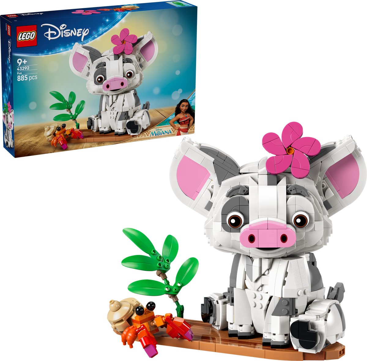 LEGO ǀ Disney Vaiana Pua Bouwbaar Dieren Speelgoed voor Kinderen en Decoratie 43292 – foto 2