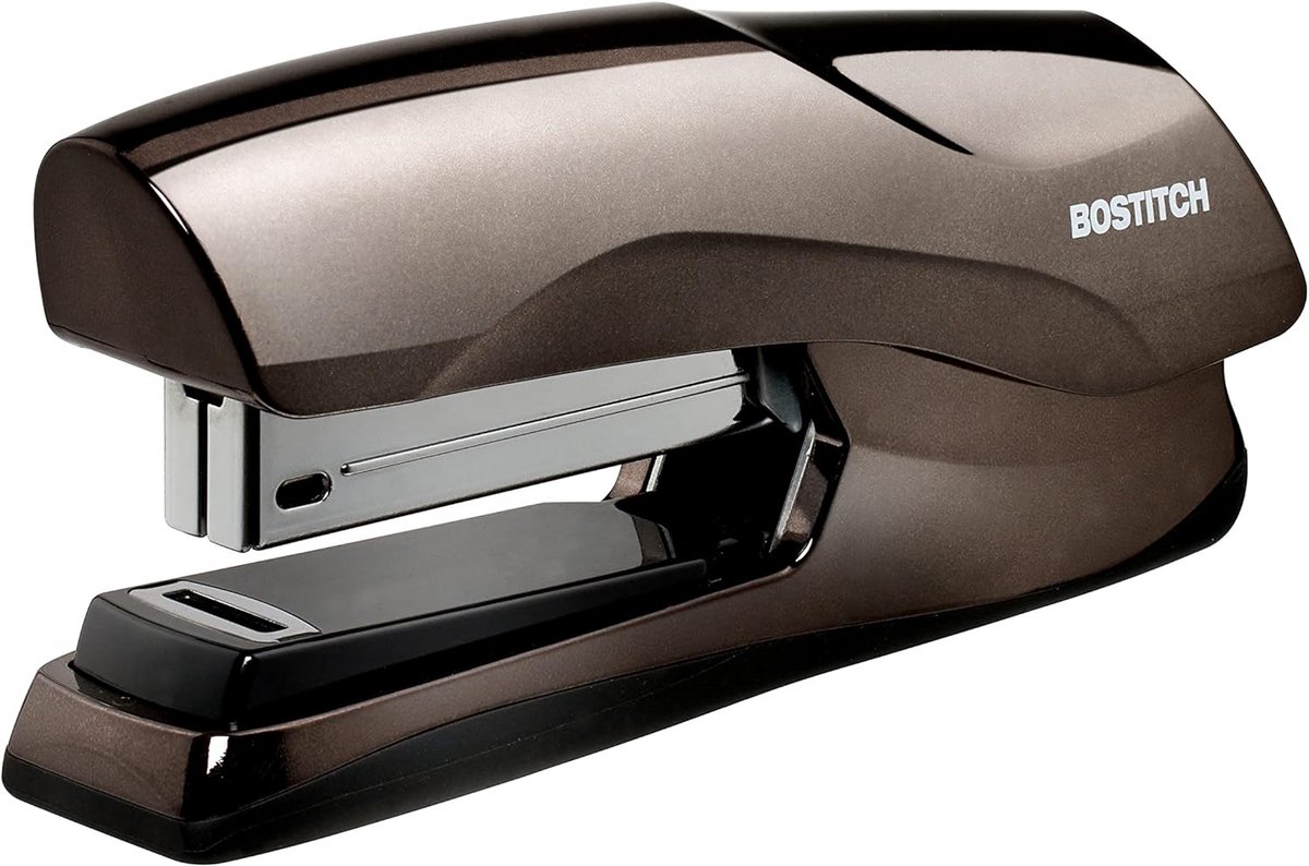 Bostitch Office Heavy Duty 40 Sheet Stapler, Small Stapler Size, Fits In The Palm Of Your Hand, Black Chrome