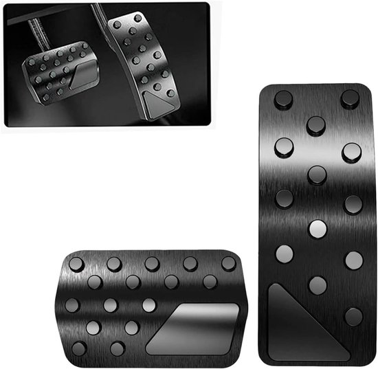 Pedaalhoezen Set - Auto Interieur - Veiliger Rijden - Antislip Ontwerp - 1 Stuks - Zwart — afbeelding 2