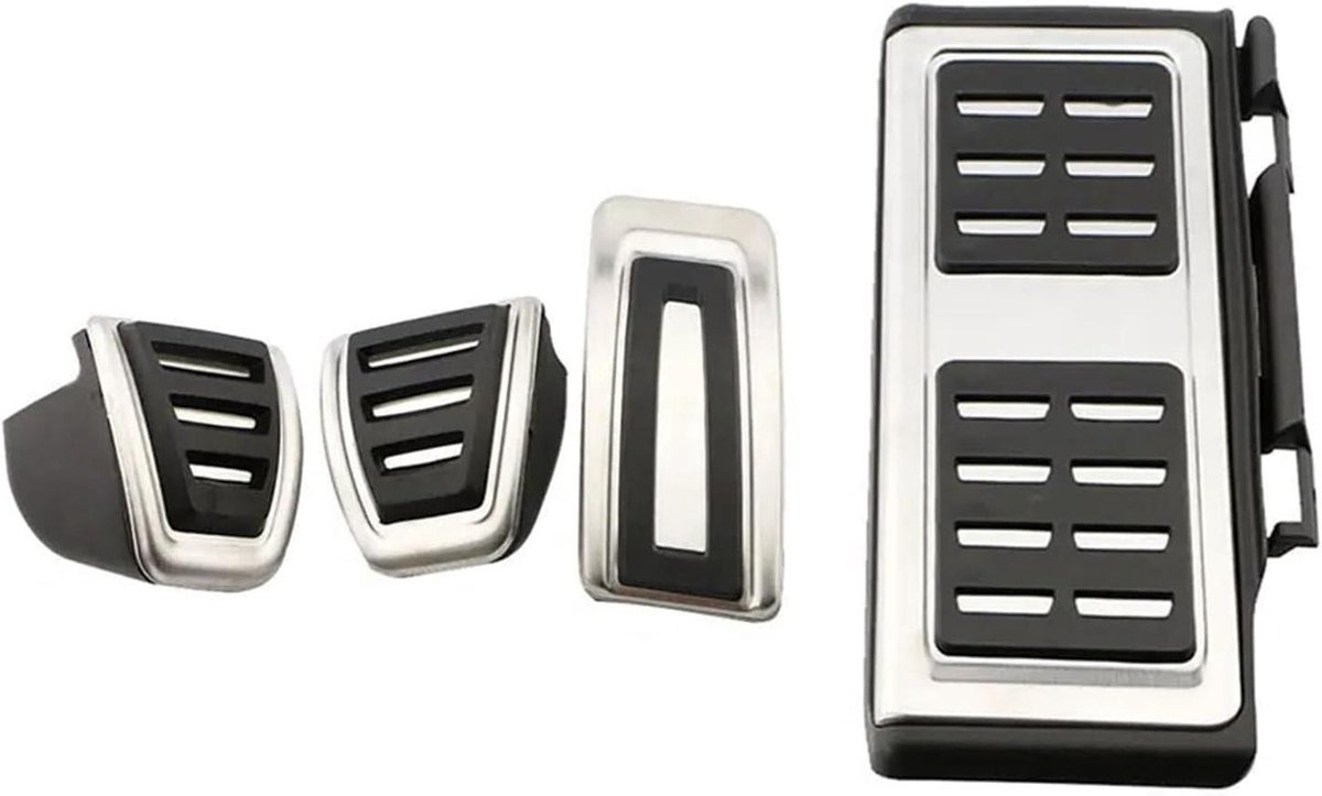 Pedaalhoezen Set - Auto Accessoires - Verbeterde Grip - Antislip Oppervlak - 4 Stuks - Metaal
