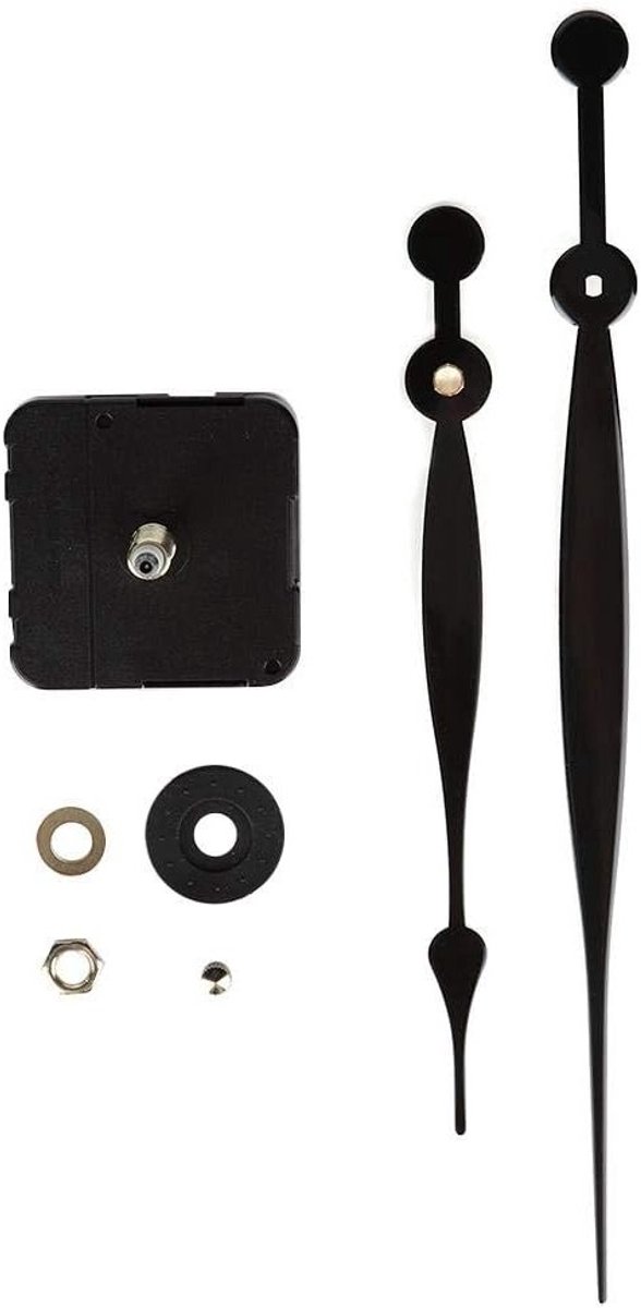 Vervangingsmechanisme voor Quartz Klok, DIY Klokonderdelen, Motor Kit met Lange en Korte Wijzers, Klok Reparatie Onderdelen en Accessoires