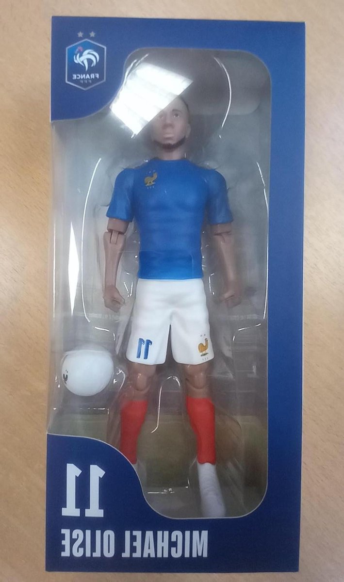 Voetbal Speler Figuur - Actiefiguur Verzamelfiguur - Voetbal Fans - 10 Gewrichtspunten - 20 cm - Blauw
