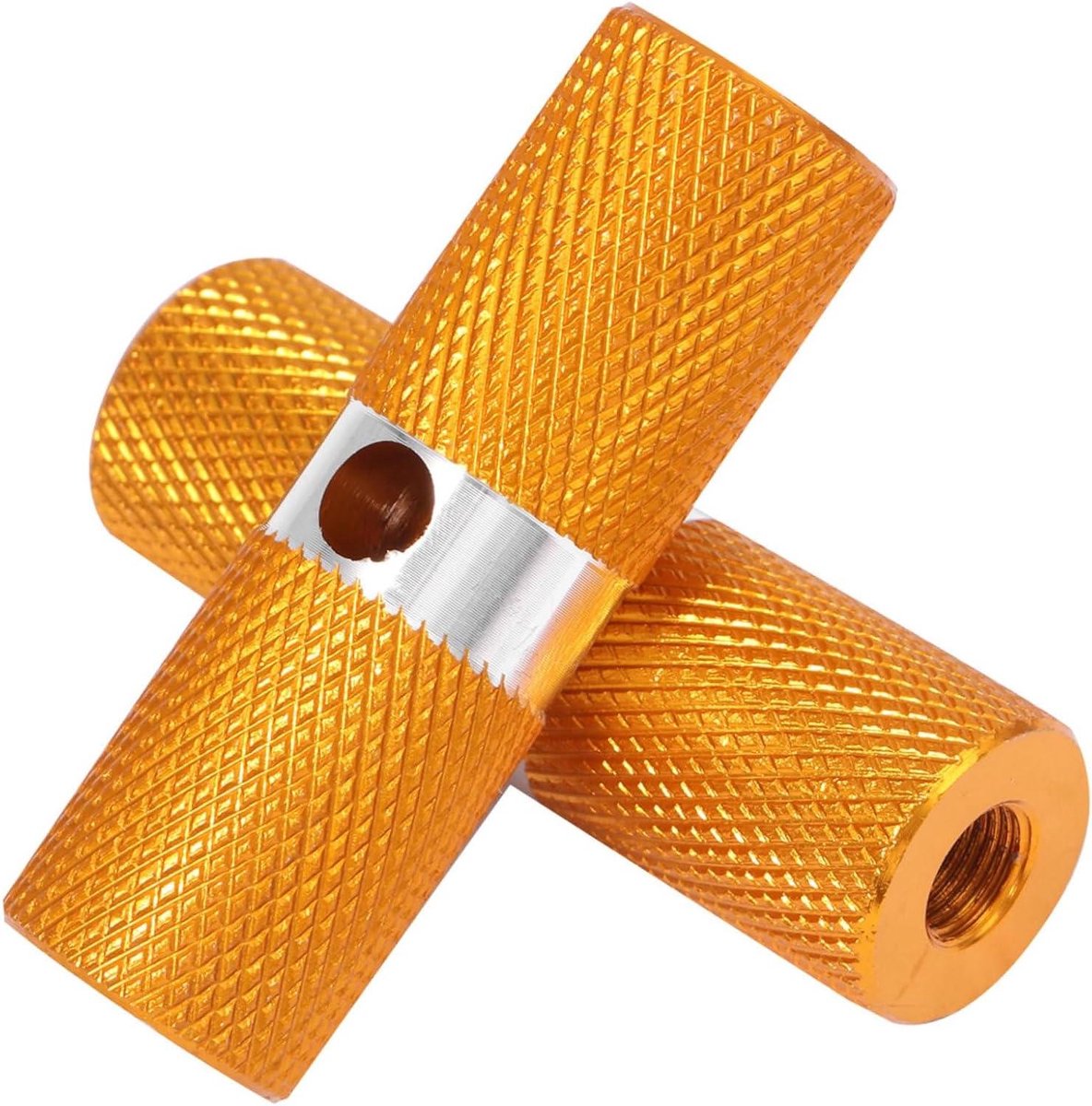 Fietspedalen Stunt Haringen - Voetsteunen Fiets - Extra passagiers - Gemaakt van aluminium - 7 cm - Geel