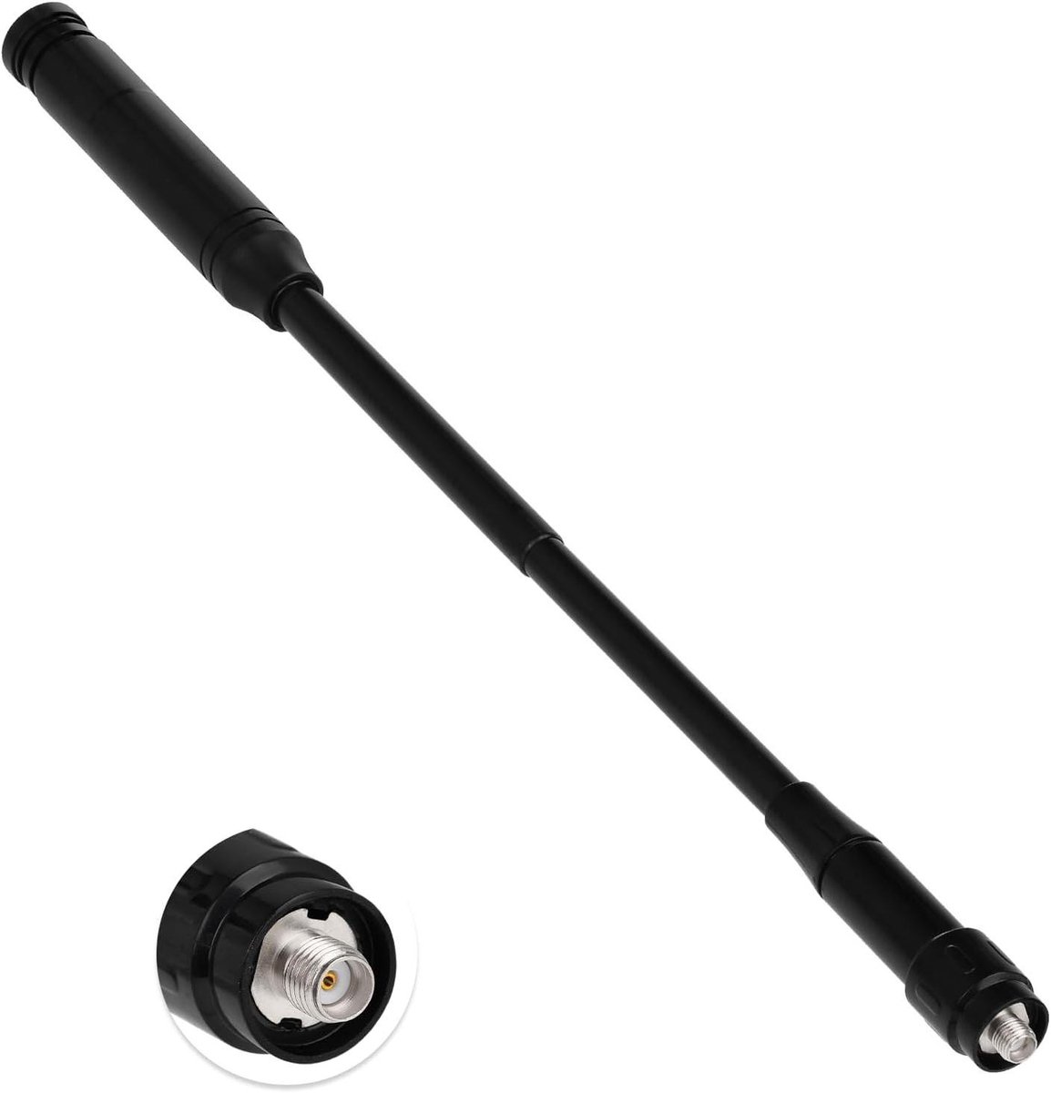 Telescopische Antenne - Dual Band Antenne - Radio Communicatie - SMA Connector - 112 cm - Zwart