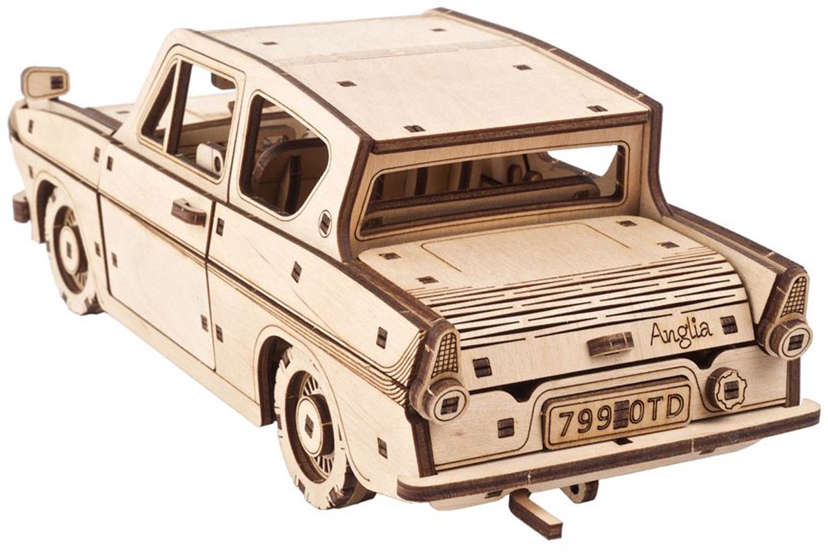 UGEARS 3D Modelbouw - Flying Ford Anglia™ - Harry Potter™ - Mechanisch Bouwpakket Hout - Educatief Speelgoed — afbeelding 15