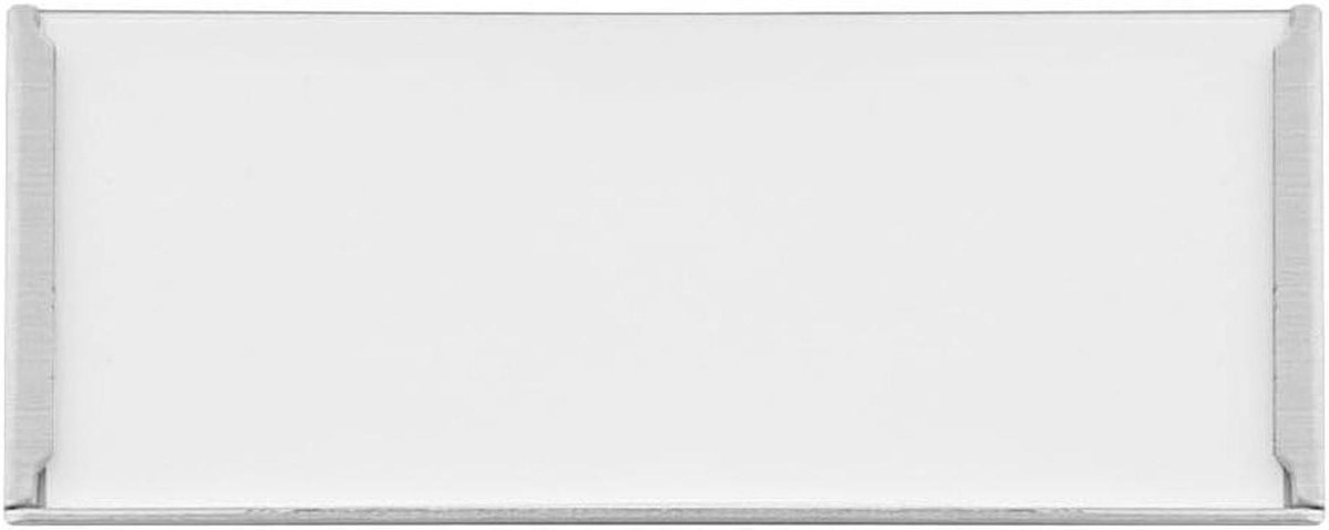 Etikethouders Aluminium - Naamkaarthouders - Overzicht Creëren - Dubbelzijdig Tape - 75x30mm 5 Stuks - Zilver