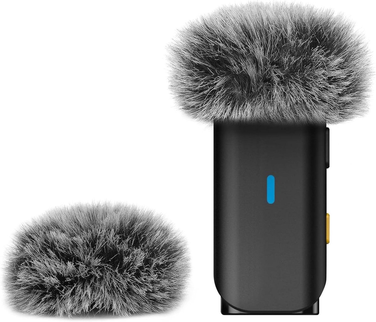 Microfoon Windkap - Pluizenhoes - Ruis Verminderen - Akoestisch Transparant - 2 stuks - Grijs