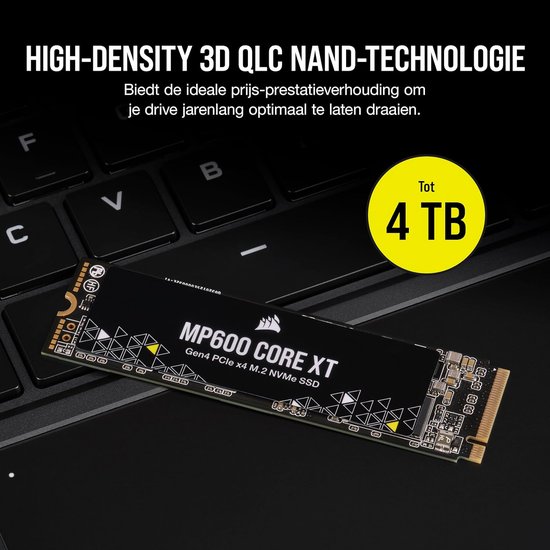 Interne SSD - Opslag Schijf - Sneller Werken - Gen4 PCIe Interface - 2TB - Zwart — afbeelding 3