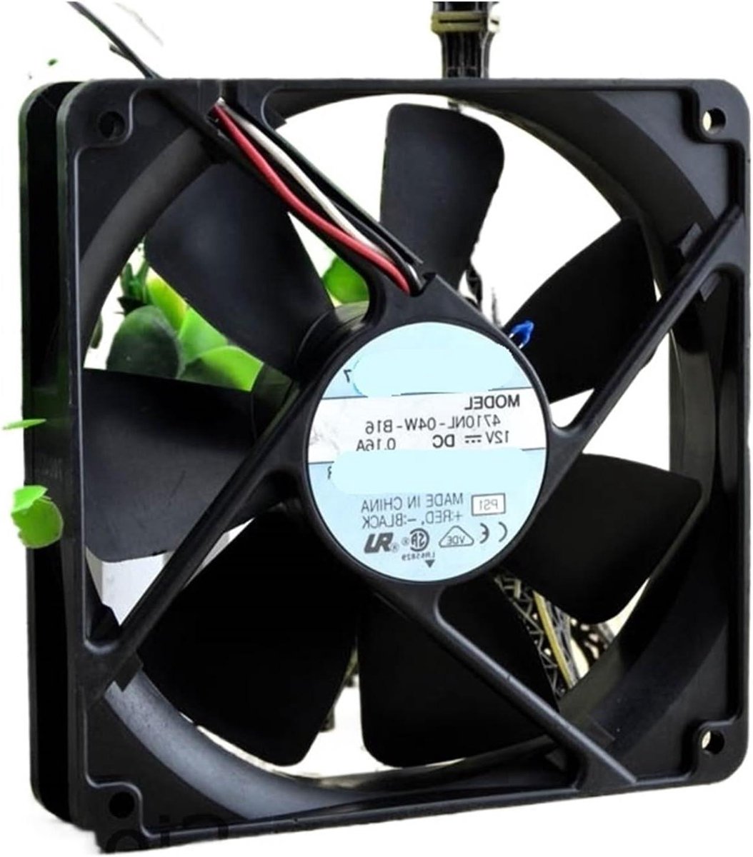 Ventilator - Koeler - Apparatuur Koelen - 12 Volt - 12 CM - Zwart